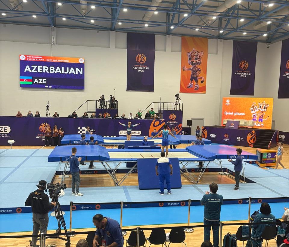 III MDB Oyunları: Batut gimnastikası üzrə komandamız gümüş medal qazandı